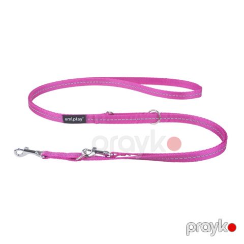 Xalta itlər üçün Amiplay Reflective, 100-200x1 sm, ölçü S, polipropilen, çəhrayı — Bakı