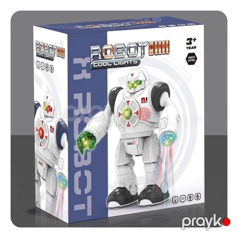 Radio ilə idarə olunan interaktiv robot Cool Lights, 3+ yaş, ağ — Bakı