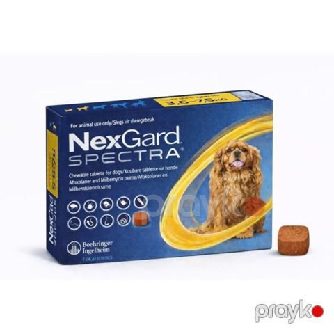 Çeynəmə həb NexGard Spectra, 3.5 ilə 7.5 kq arasında olan itlər üçün, qiymət 1 ədəd üçündür — Bakı