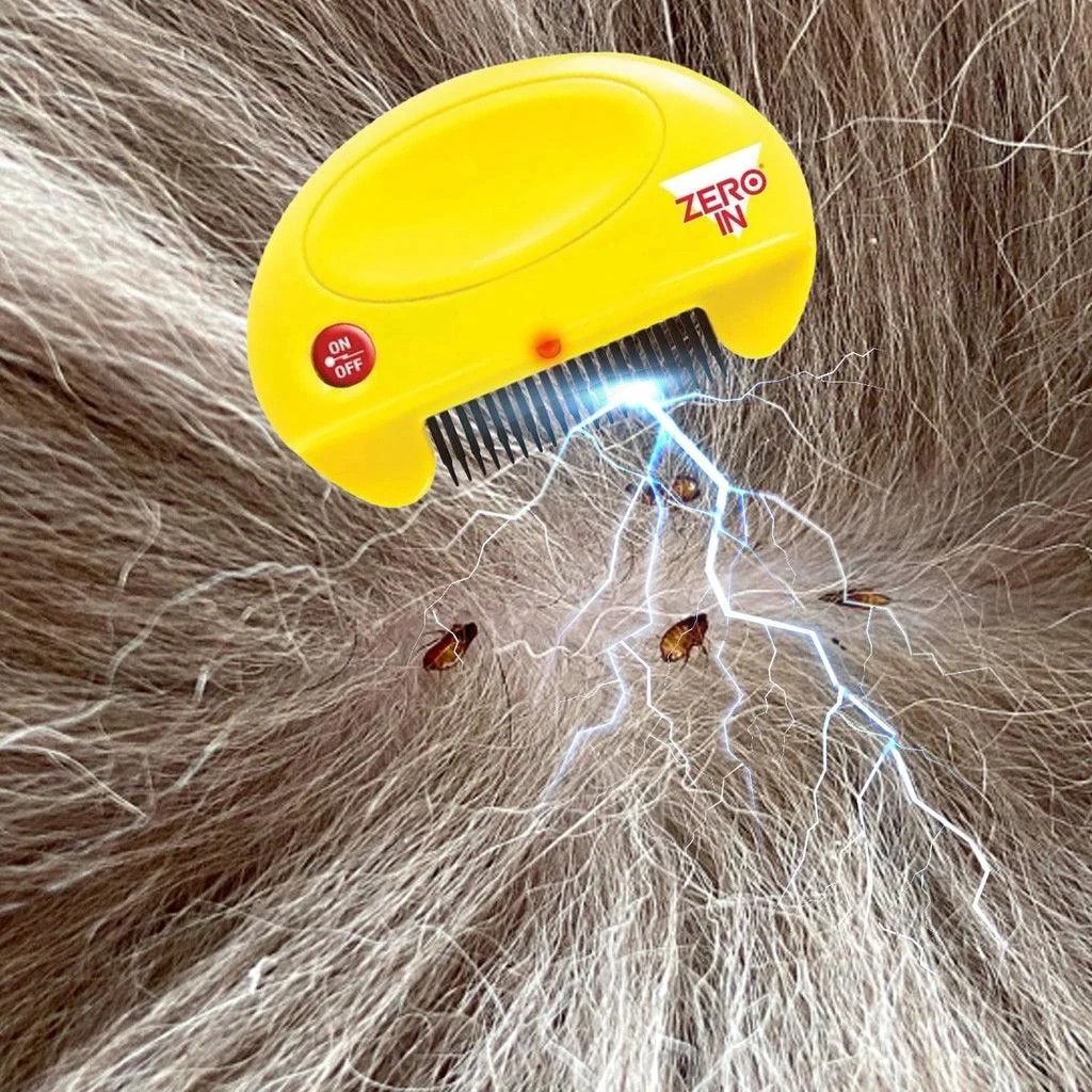 Elektrikli birə təmizləyici daraq Zero In Flea Killer Comb pişiklər və itlər üçün — Mallar, Bakı (2)