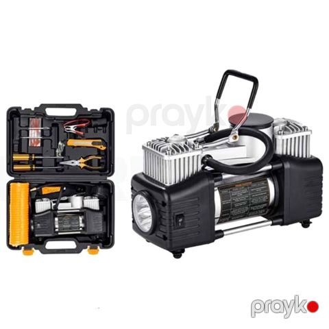Portativ avtomobil kompressoru – iki silindrli, yüksək məhsuldarlıqlı — Digah