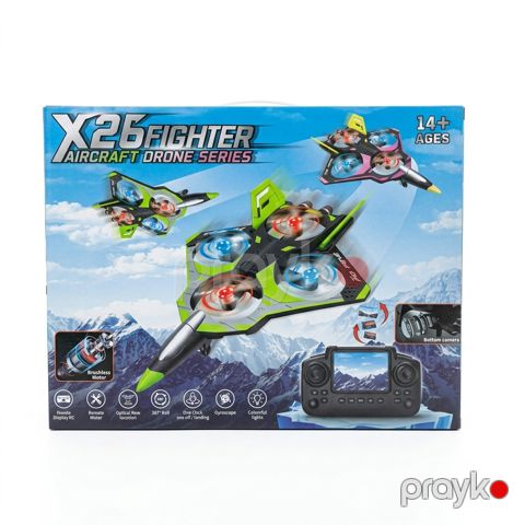 Kvadrokopter X26 Fighter, 14+ yaş, penoplast/plastik — Bakı