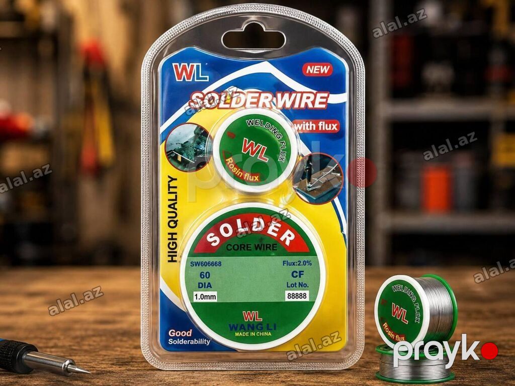 Qalay kanifollu cüt WL 1.0 mm lehim teli (Solder Wire) — elektronika — Alətlər, Bakı (2)