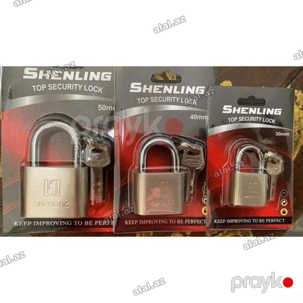 Qıfıl Shenlıng 40mm/50mm/60mm/7mm Shenlıng asma qıfıl 40 mm, 50 mm — Təmir və inşaat, Bakı (4)