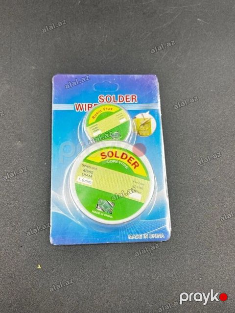 Qalay kanifollu cüt WL 1.0 mm lehim teli (Solder Wire) — elektronika — Bakı