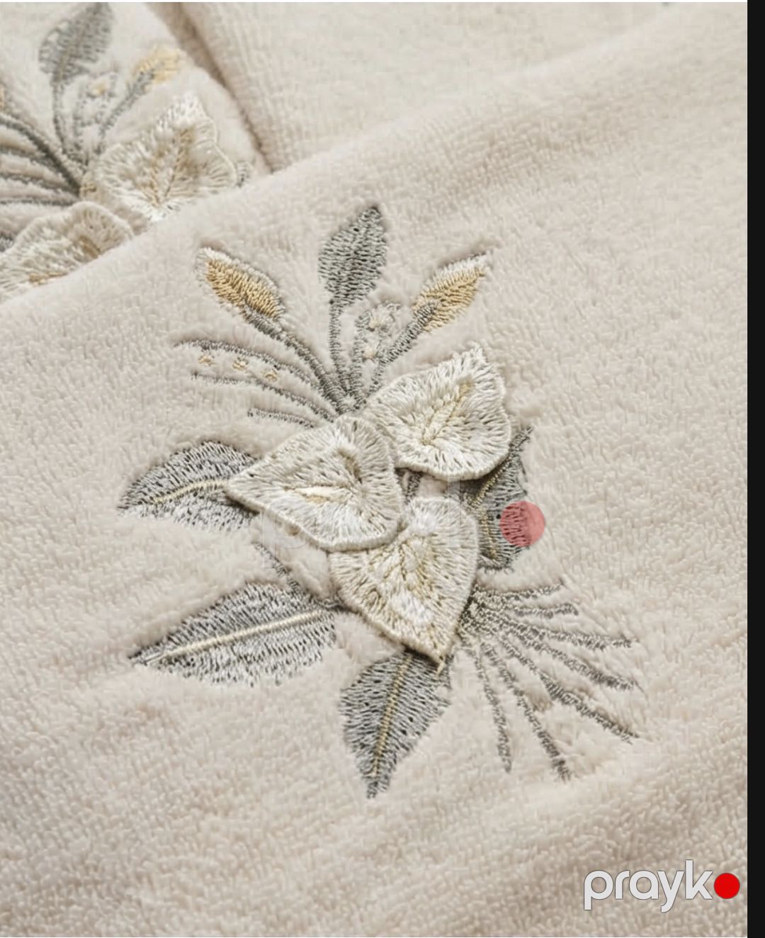 Hamam xalatı dəsti qadınlar üçün, pambq, bej, ölçü One size — Mallar, Bakı (2)