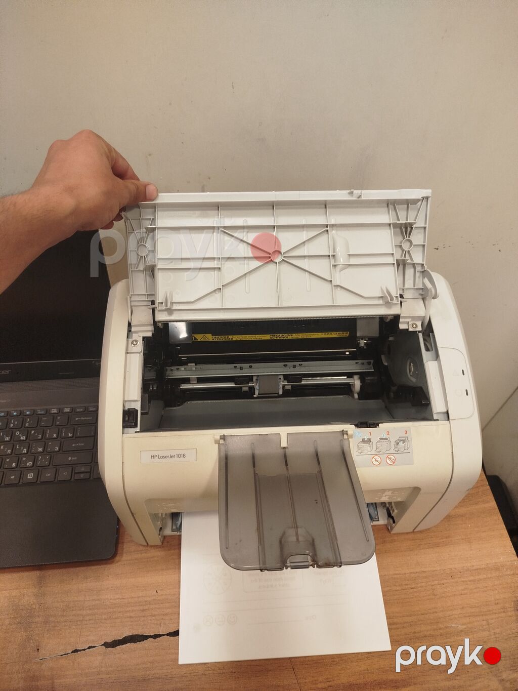 HP LaserJet 1018 monoxrom lazer printer - Növ: Qara-ağ lazer printer — Printerləri, Bakı (2)