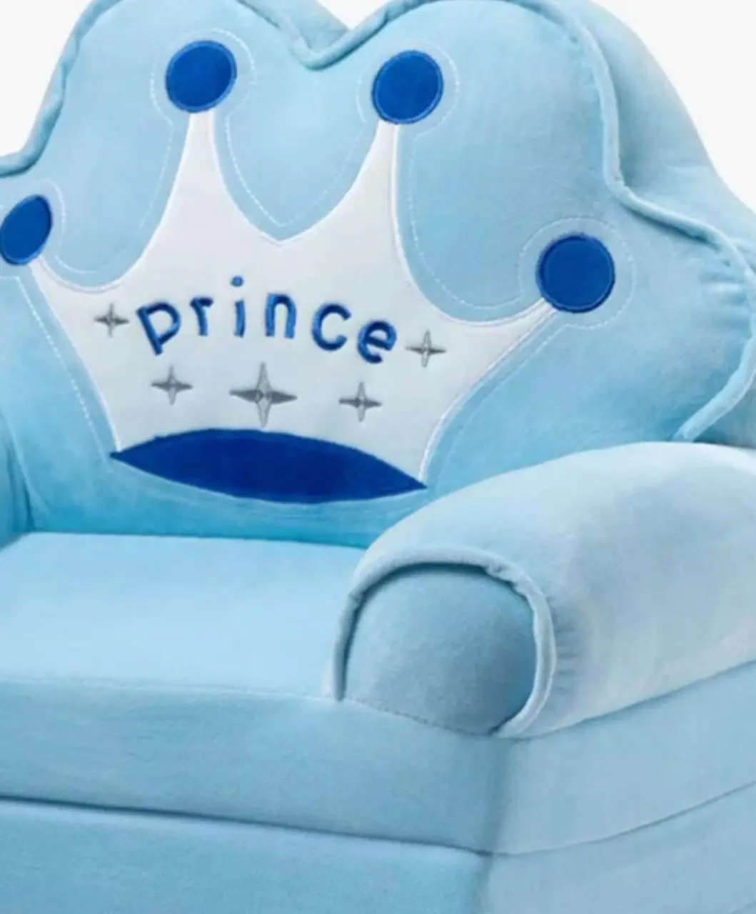 Uşaq üçün Yumşaq Açılan Taxt-Kreslo "Prince" – Mavi Rəngdə, 50 sm — Uşaqlar üçün hər şey, Bakı (4)