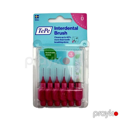 Diş arası fırça Tepe, 0.4 mm, çəhrayı, ölçü 0 — Bakı