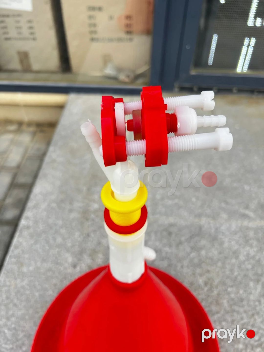 Su təknəsi quşlar üçün 89814114, plastik, qırmızı, 5 l — Mallar, Bakı (2)