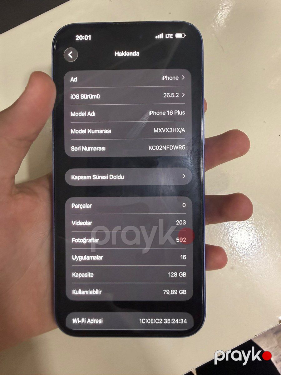 Apple iPhone 16 Plus Ultramarine 128GB/8GB — Smartfonlar, Bakı (7)