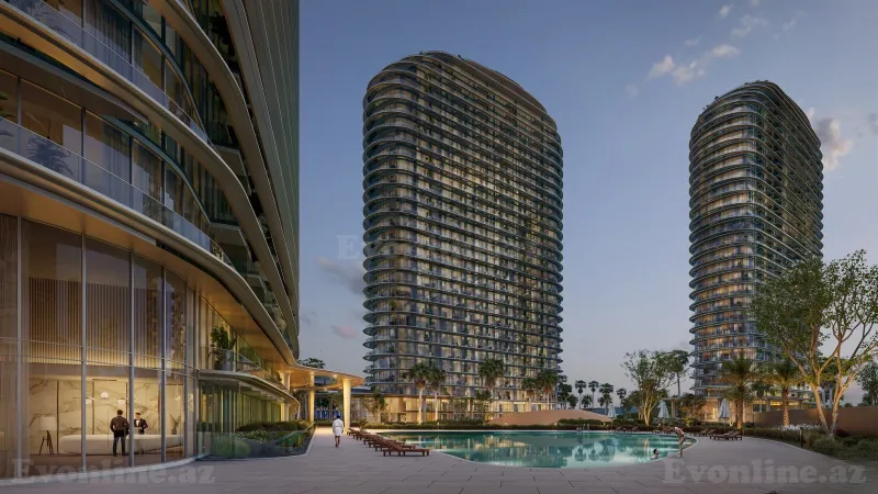 Satılır 1 otaqlı Mənzil Yeni tikili 299 m² Bakı, Sabunçu r., Sea Breeze — Mənzil, Bakı (2)