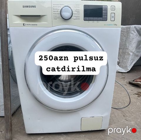 Samsung paltaryuyan maşın – EcoBubble, 8 kq - Ön yükləməli model — Bakı