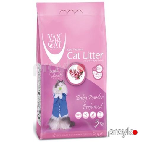 Toplaşan doldurucu Van Cat Natural pişiklər üçün, uşaq tozu atiri ilə, 5 kq — Bakı