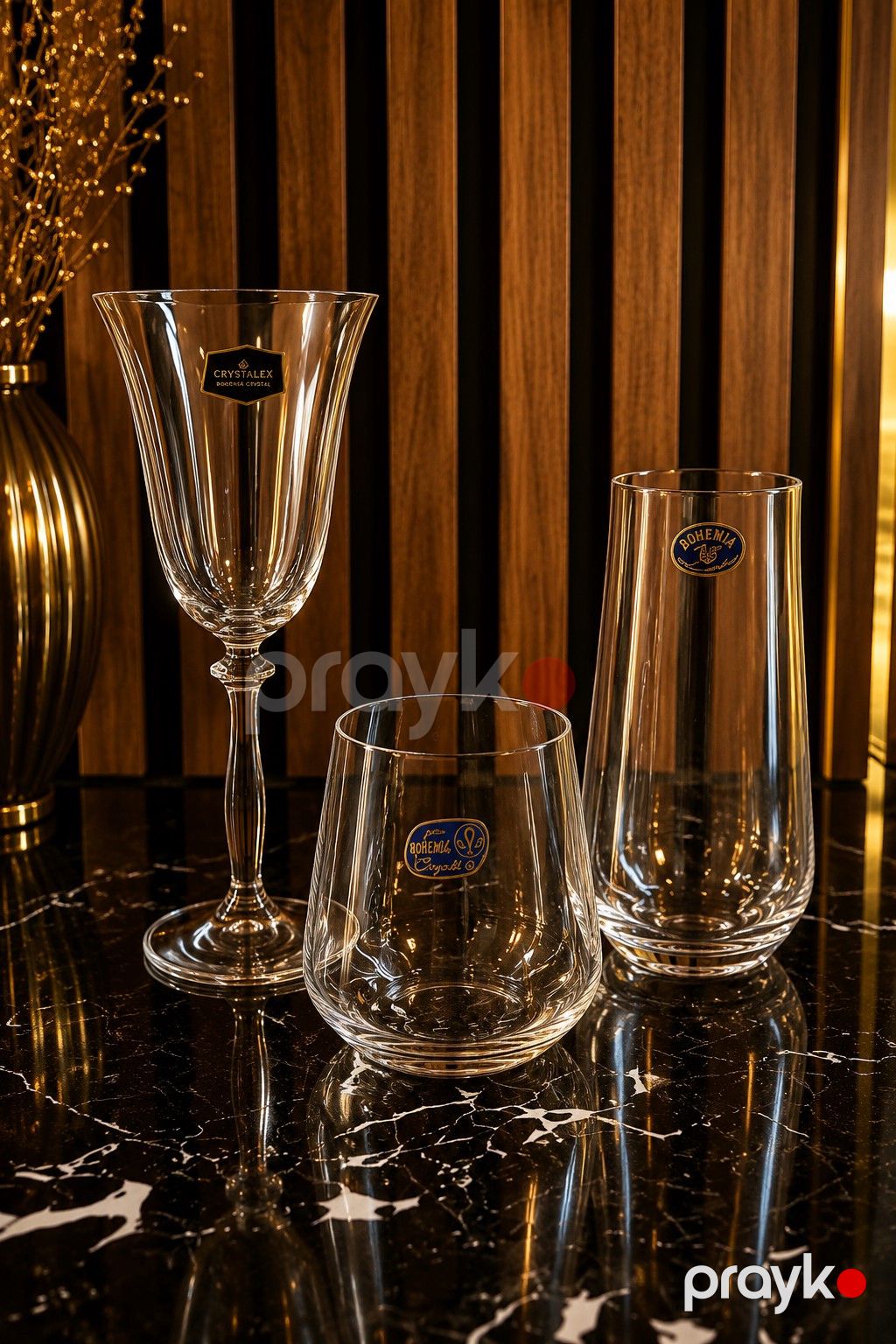 Badə dəsti Bohemia Crystal, Şüşə, 400 ml, 6 əd — Mallar, Bakı (2)