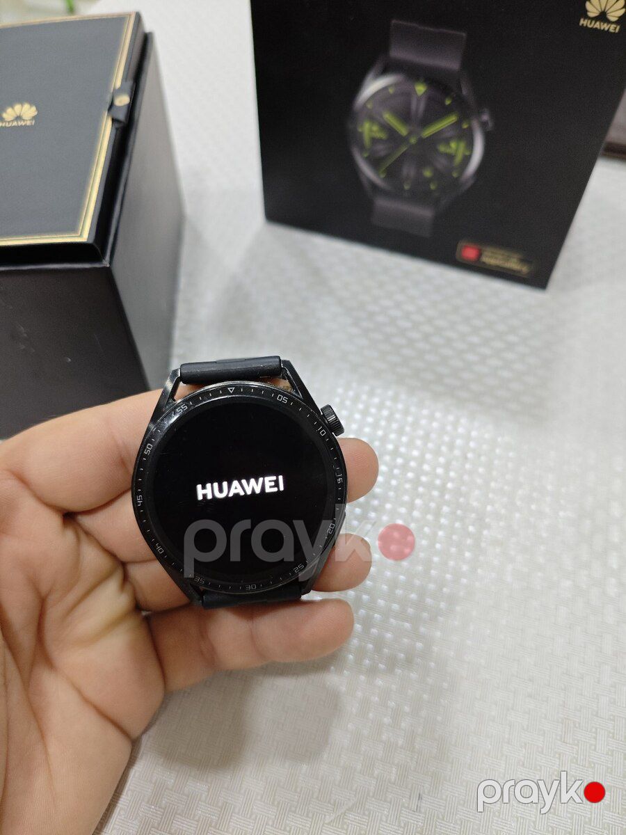 Huawei Watch GT 3 Black 46mm — Ağıllı saatlar və biləkliklər, Şəki (2)