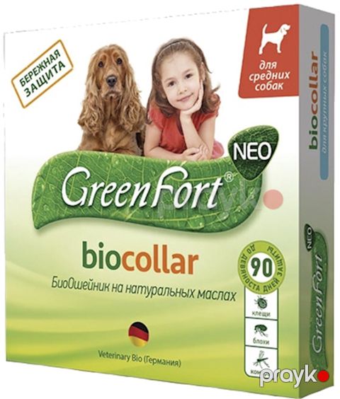 Orta cins İtlər üçün BIOboyunluq Green Fort birə və gənə əleyhinə, 65 sm — Bakı