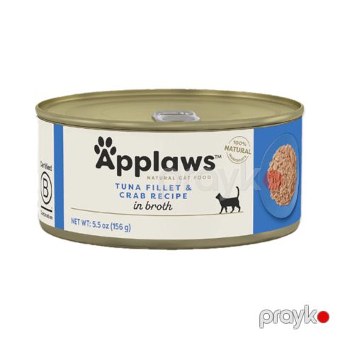 Nəm konserva Applaws pişik üçün tuna filesi, krab ilə 70 q