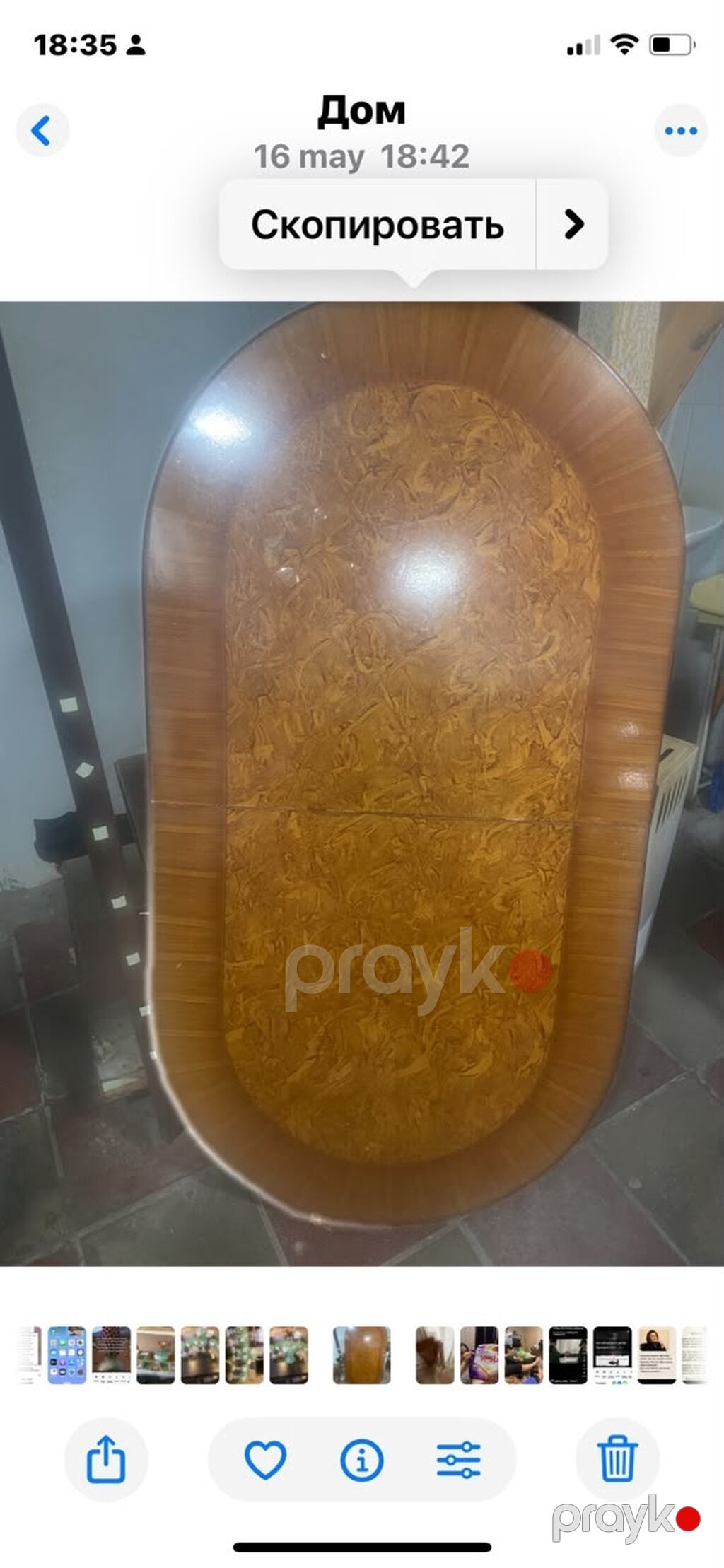 Oval formal yemək masası - Forma: oval - Üst hissə: parlaq laklanmış — Masalar, Bakı (2)