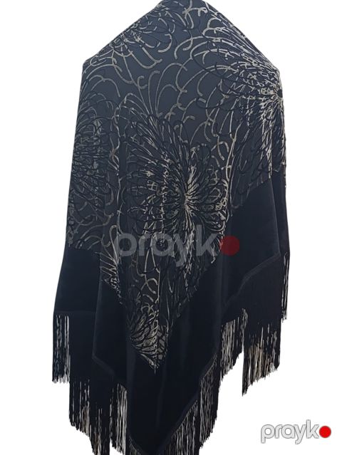 Şal 6563, rəngbərəng, məxmər/velür, 110х170 sm — Bakı