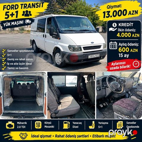 Aynur92 Transıt 5+1 — YÜK Maşını Qiymət: 13 000 AZN²⁰⁰ Ili 2000 — Bakı