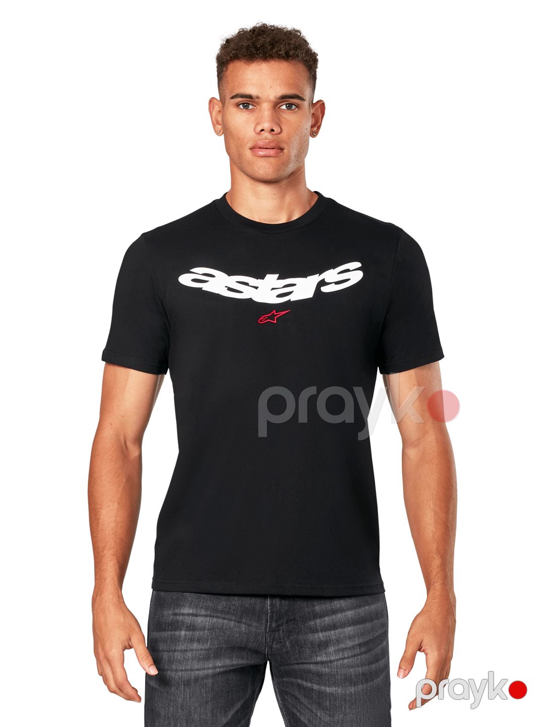 Kişilər üçün futbolka Alpinestars Elliptic CSF, qara, pambıq/poliester, ölçü M — Mallar, Bakı (3)