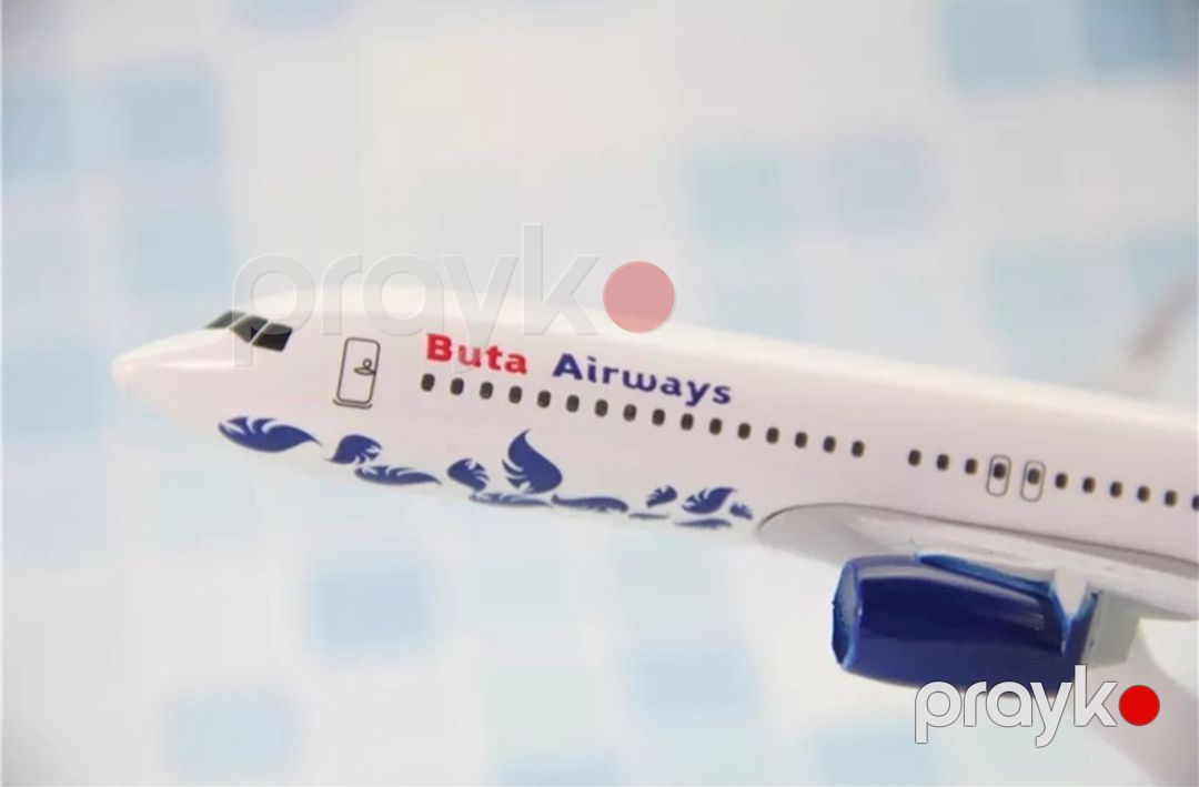 Təyyarə Buta Airways, ağ, metal, 18 sm — Mallar, Bakı (3)