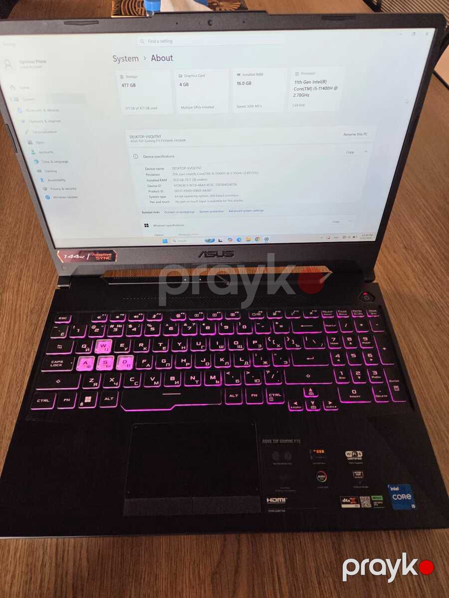 Noutbuk ASUS TUF Gaming F15 FX506HF-HN017 — Noutbuklar, Bakı (2)