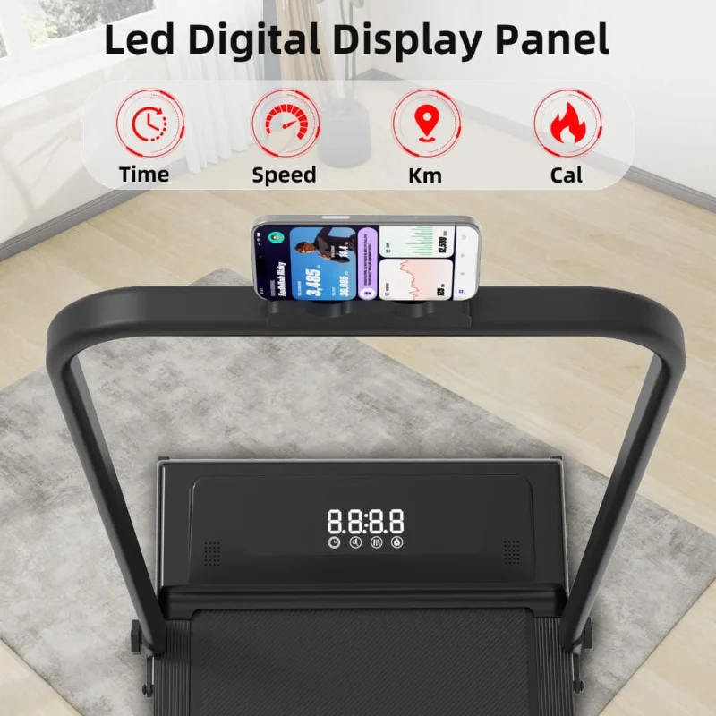 Elektrik qaçış trenajoru, 38x105x39 sm, qara/boz — Koşu simulyatorları, Bakı (3)