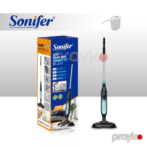 Sonifer SF-2257 Spin Steam Mop – Professional Buxarlı Təmizlik Cihazı — Bakı