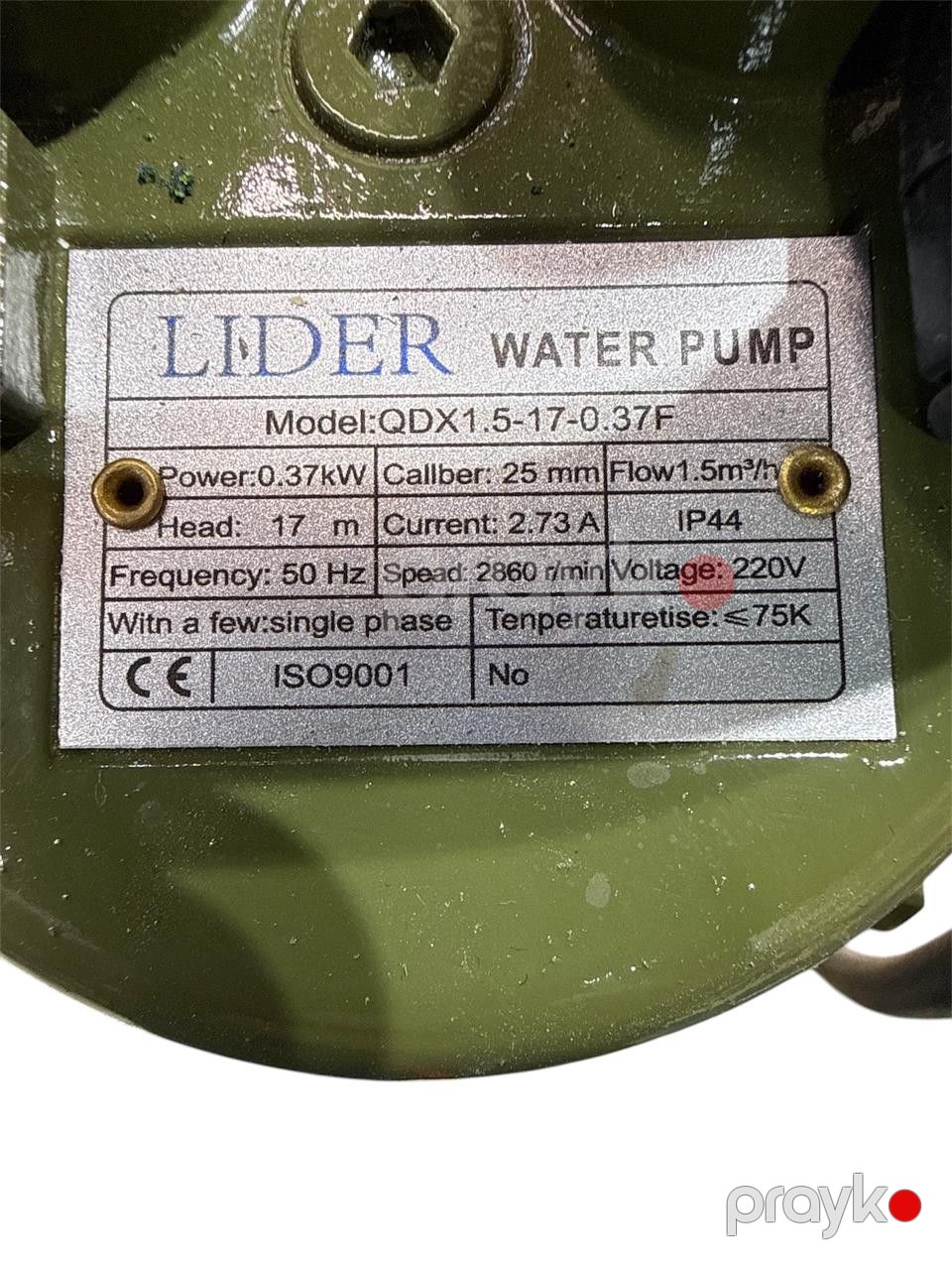 Su nasosu Lıder QDX1.5-17-0.36F — Mallar, Bakı (3)
