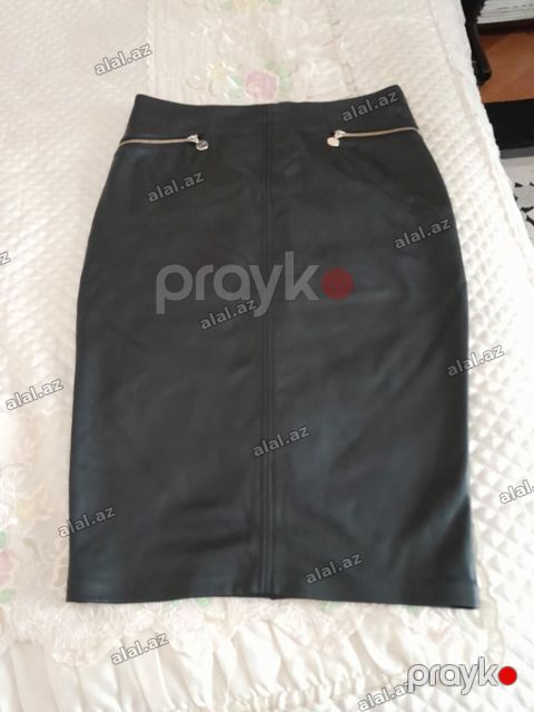 Midi Ətək, Dəri, 2XL — Bakı