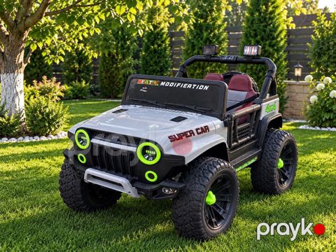 Uşaq üçün elektrikli off-road maşın – “Super CAR 4x4” - Korpus: jeep — Digah