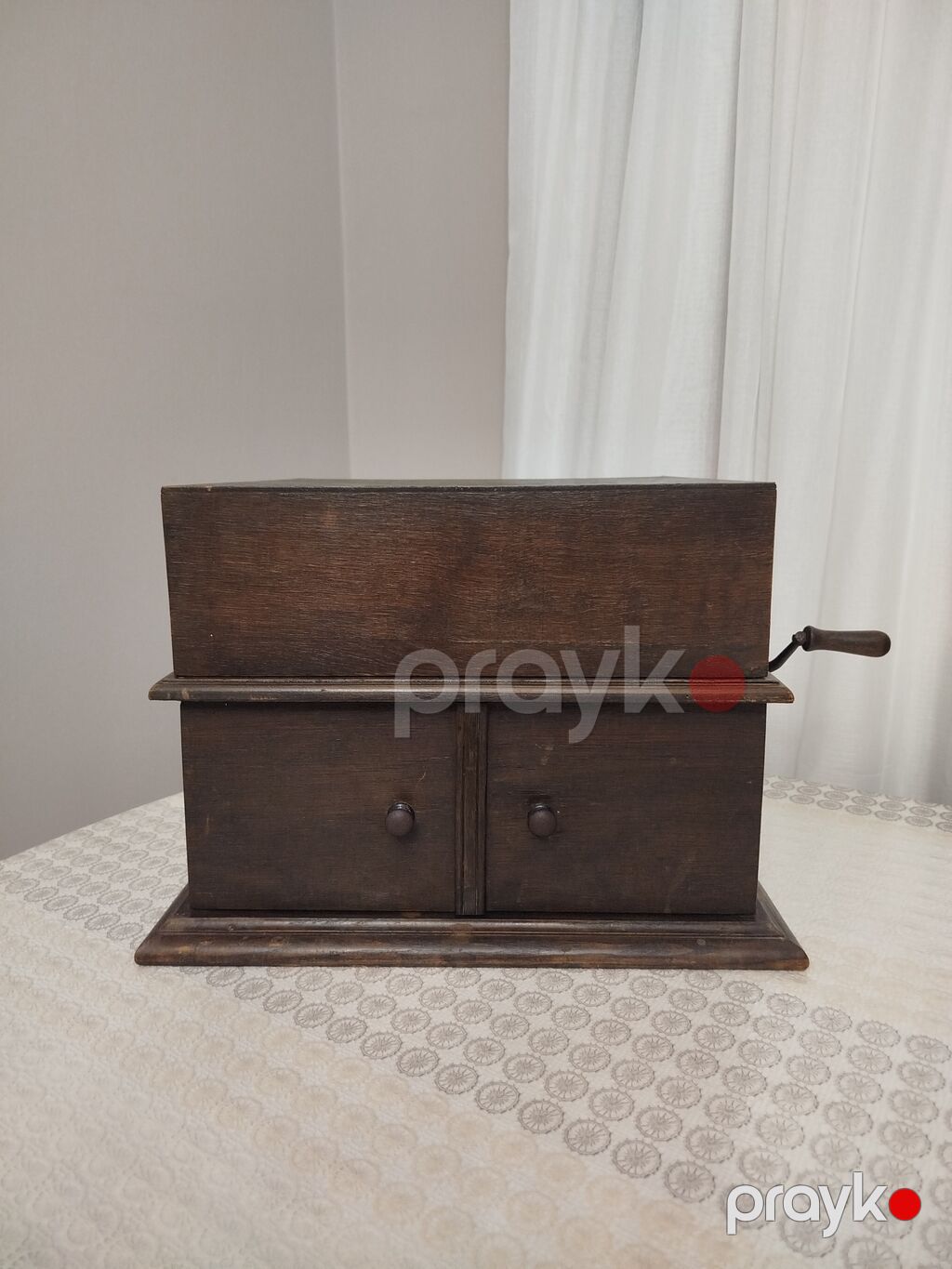1920-ci illərə aid mexaniki kabinet patefonu. İşləkdir, Almaniya — Vinil proqreslər və aksesuarlar, Bakı (8)