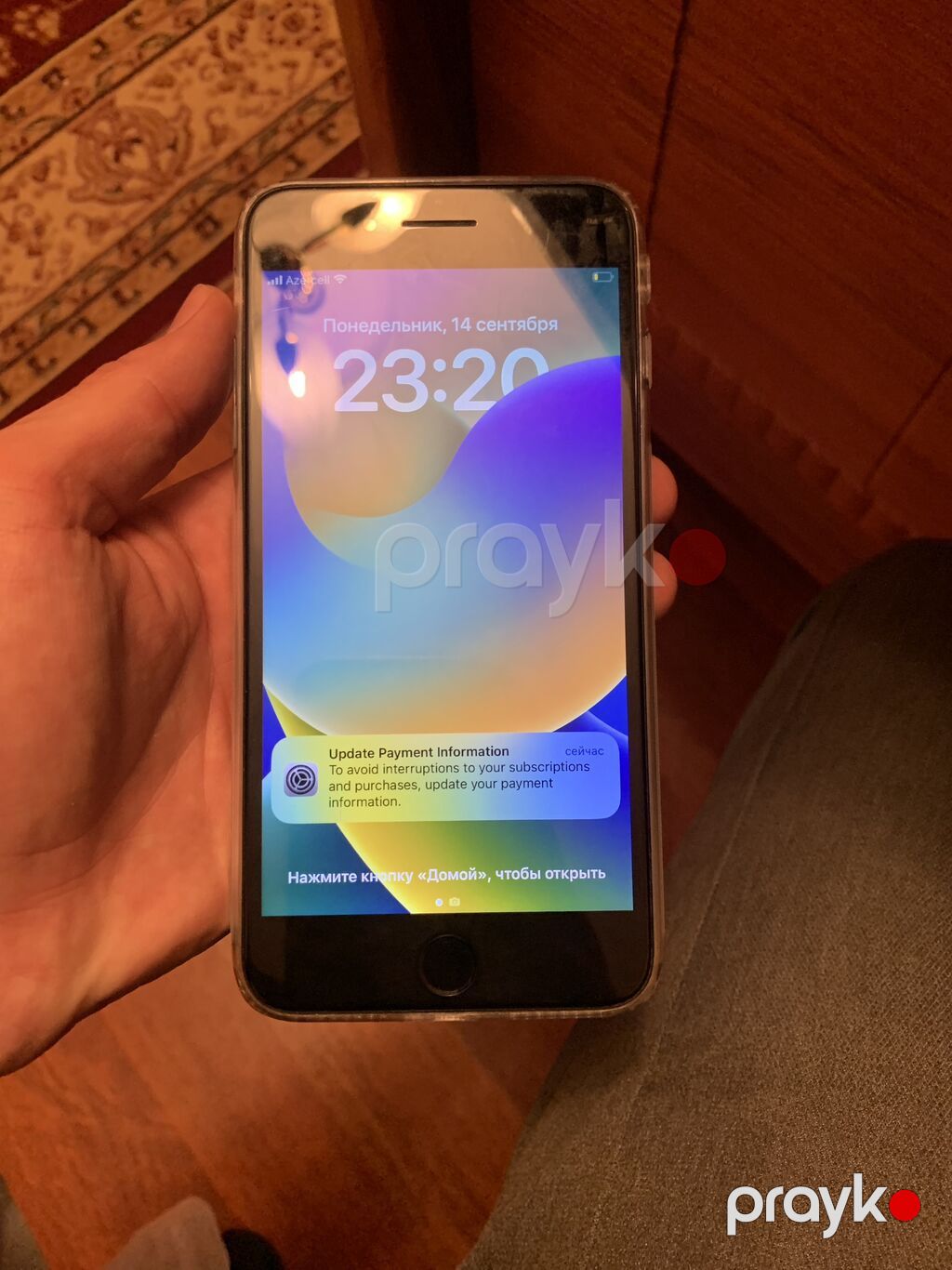 IPhone 8 Plus, Qara, Barmaq izi — Apple iPhone, Göygöl (2)