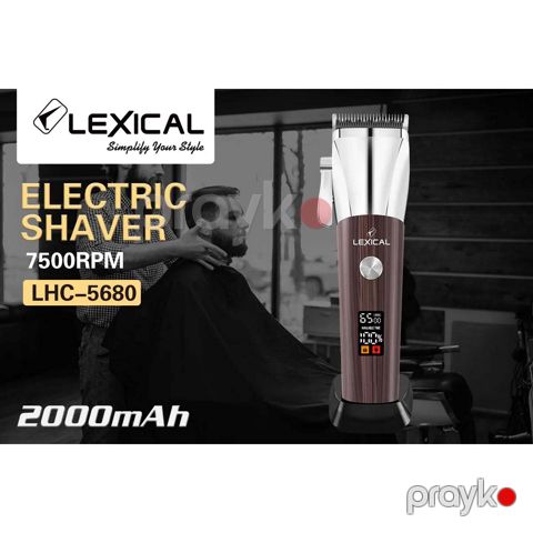 Lexical LHC-5680 Peşəkar Saç və Saqqal Qırxan Maşın – 2000mAh, IPX6, 8 Daraqlı — Bakı