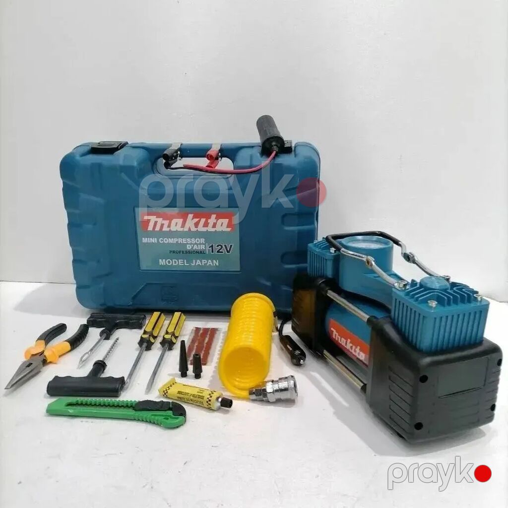 Makita 12V Mini Kompressor və Təkər Təmir Dəsti Məhsulun tərkibi — Avtomobil aləti, Digah (3)