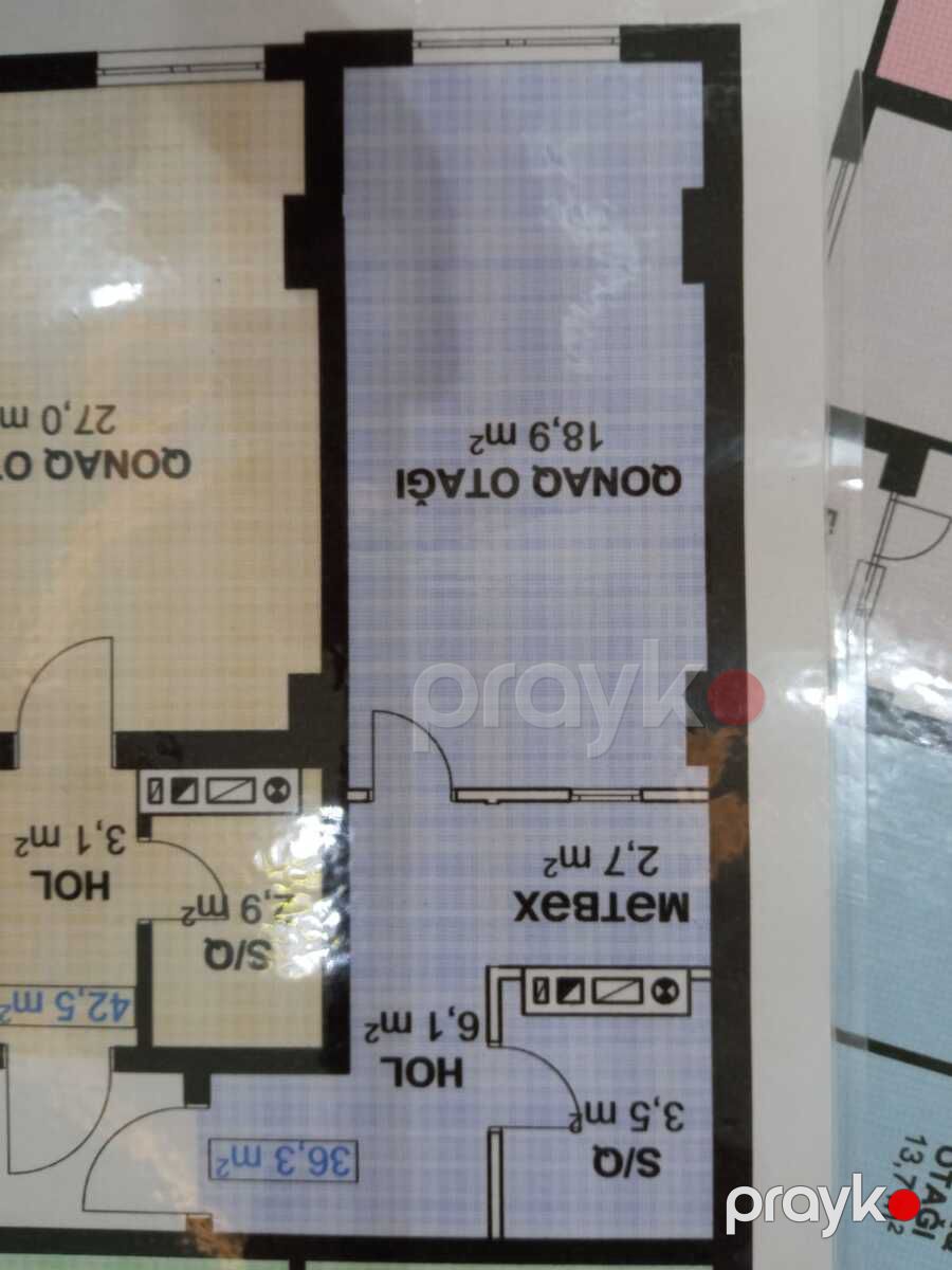 1-otaqlı yeni tikili, Xırdalan ş., 36.3 m² — Mənzil, Xırdalan (2)