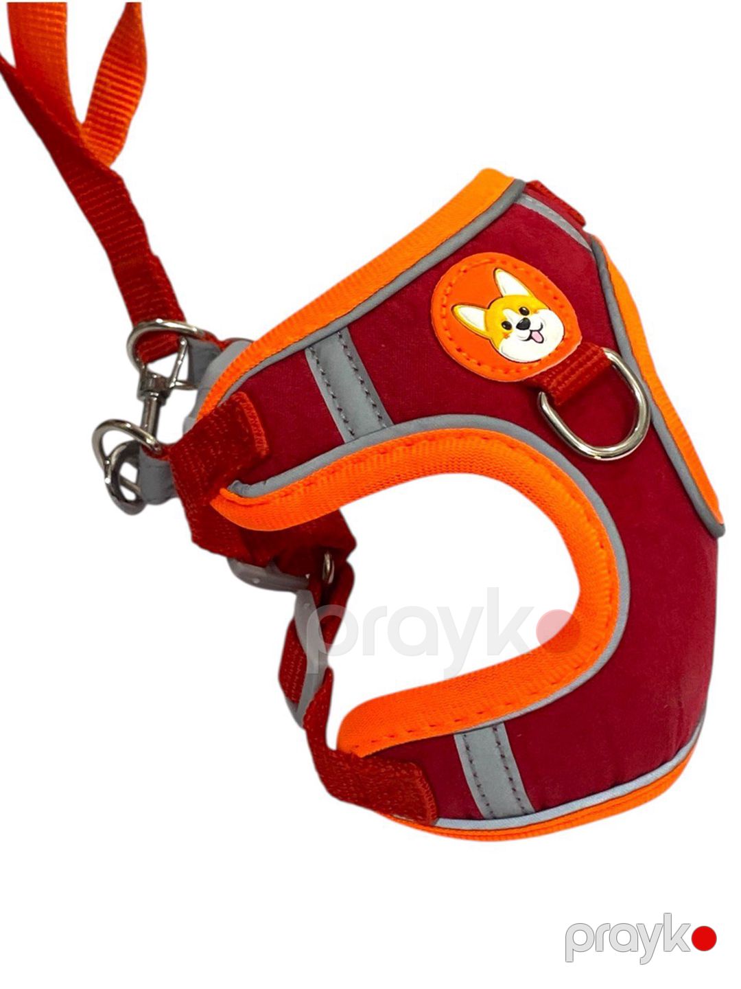 Sinə qayışı itlər üçün K-522, tünd qırmızı, ölçü M — Mallar, Bakı (2)
