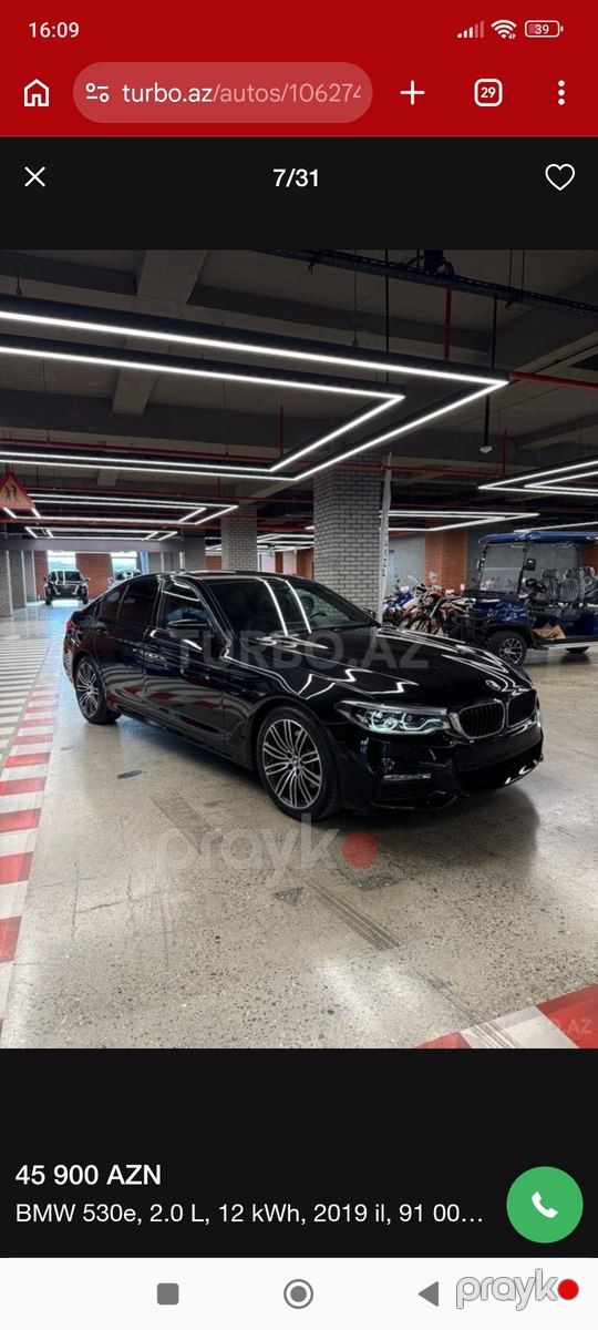 BMW 530, 2019 il — Avtomobillər, Bakı (7)