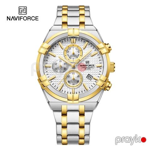 Kişi qol saatı NaviForce 2673 Silver/White — Bakı