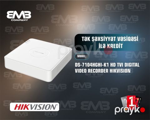 DS-7104HGHI-K1 HD TVI DVR Hikvision — Bakı