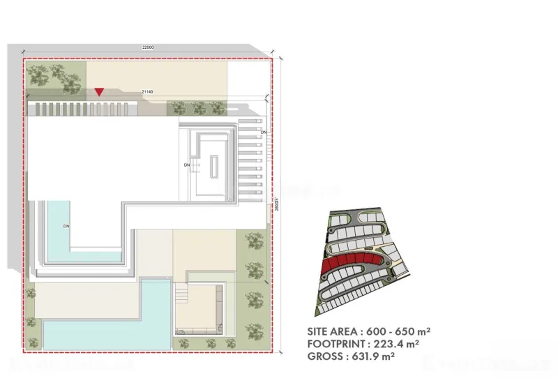 Satılır 6 otaqlı Həyət evi 6319 m² Bakı, Səbail r., Şıxov — Ev, villa, Bakı (2)