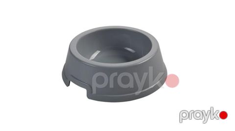 Pişiklər üçün yem qabı, plastik, boz, 21.5x6.5 sm — Bakı