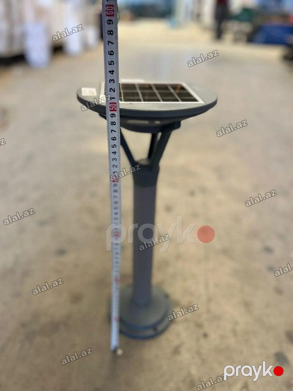 Park fənərı C08 günəş panelli (boz) Günəş enerjili LED park fanarı — Mallar, Bakı (3)