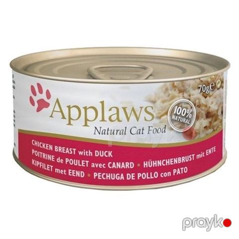 Konserv Applaws Cat Chicken & Duck pişiklər üçün toyuq və ördək əti ilə 70 q — Bakı
