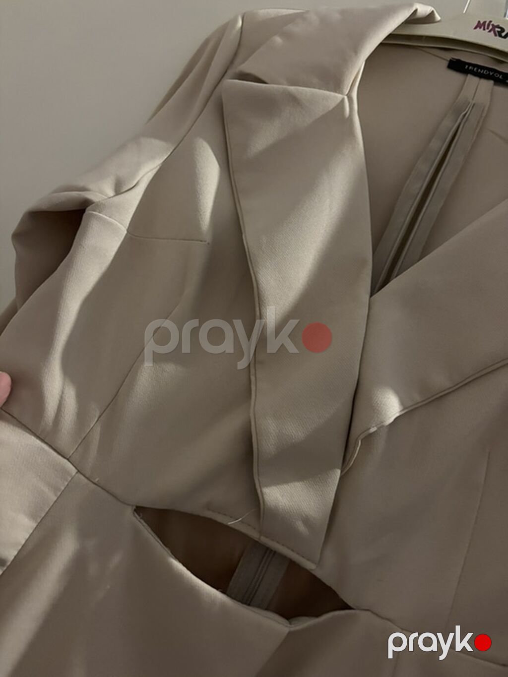 Brend: Trendyol Model: Blazer stilli mini don - Rəng: bej/şampan — Axşam paltarları, Bakı (2)
