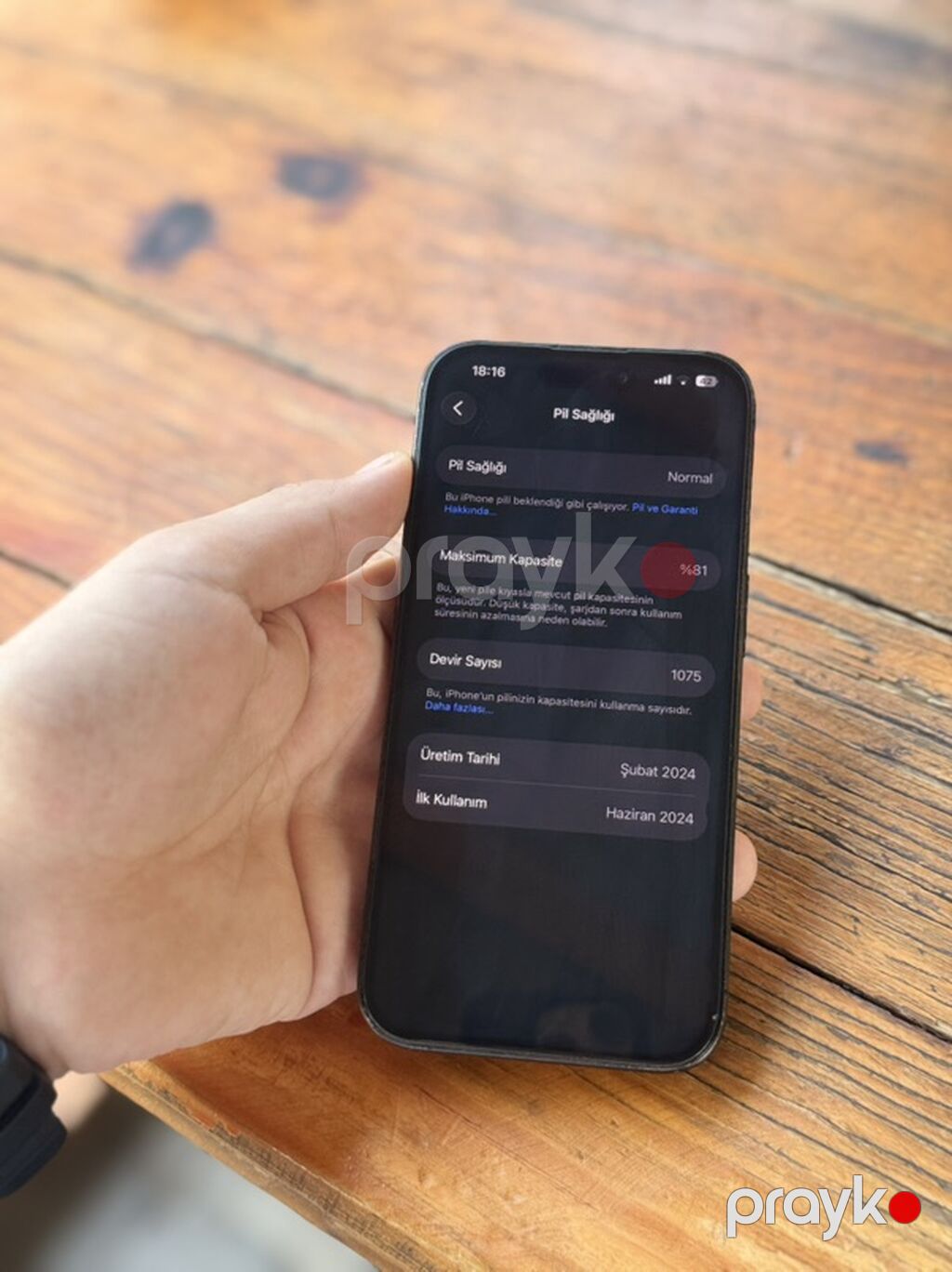 IPhone 15 Pro, 128 GB, Qara, Simsiz şarj — Apple iPhone, Gəncə (7)