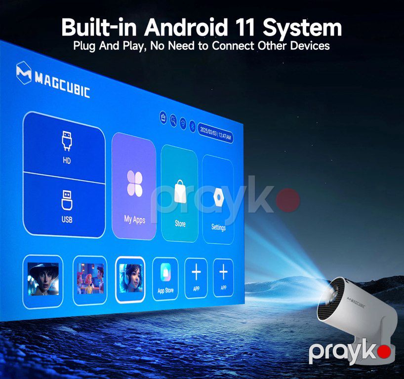 Proyektor "Magcubic 4K Pro Plus" — Səs texnikası, Bakı (7)