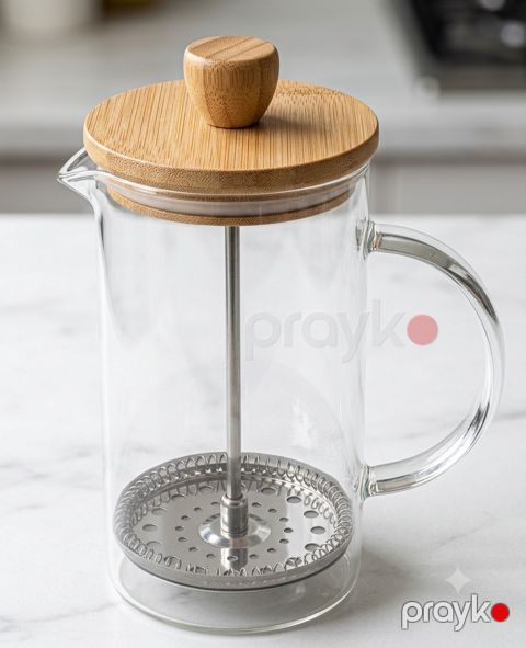 Frenç-press 30740881, şüşə/bambuk, 800 ml — Bakı
